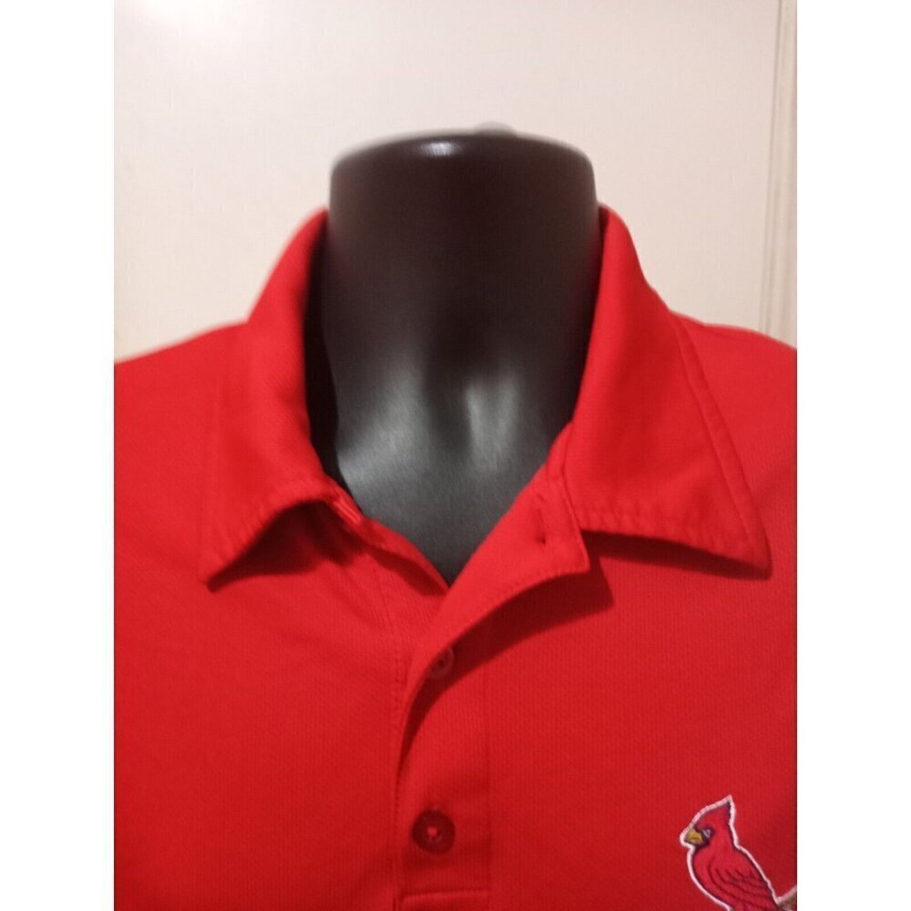 Genuine Merchandise TX3 Cool St. Louis Cardinals MLB Men’s Medium M Polo Shirt - Picture 4 of 10